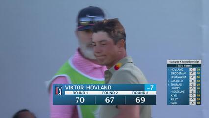 Viktor Hovland | Round 3 | 18th hole | Shot 4 | 2025 Valspar