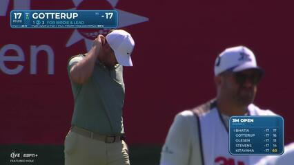 Chris Gotterup | Round 3 | 17th hole | Shot 3 | 2025 3M Open