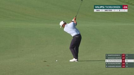 Karl Vilips | Round 4 | 16th hole | Shot 2 | 2025 Zurich Classic