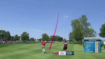 Keegan Bradley | Round 4 | 4th hole | Shot 2 | 2025 Travelers