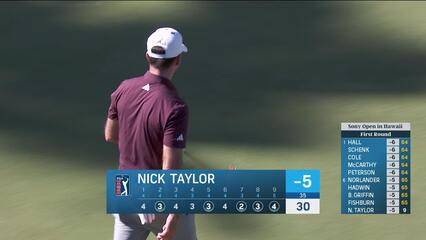 Nick Taylor | Round 1 | 9th hole | Shot 4 | 2025 Sony Open