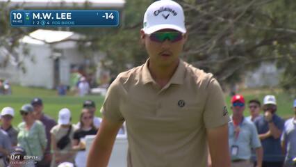 Min Woo Lee | Round 3 | 10th hole | Shot 3 | 2025 Houston Open