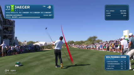 Stephan Jaeger | Round 4 | 11th hole | Shot 1 | 2026 WM Phoenix Open