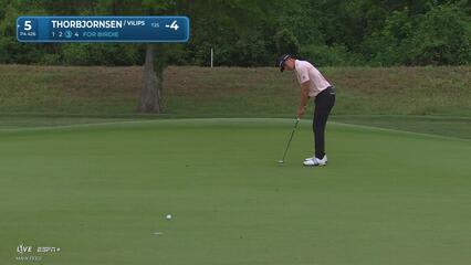 Michael Thorbjornsen | Round 1 | 5th hole | Shot 3 | 2025 Zurich Classic