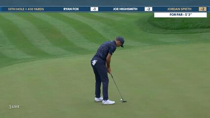 Jordan Spieth | Round 4 | 10th hole | Shot 5 | 2025 THE PLAYERS