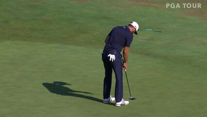 Dustin Johnson | 2020 THE NORTHERN TRUST | Round 4 | 9th hole | Shot 4