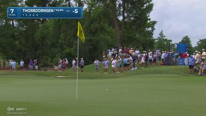 Michael Thorbjornsen | Round 1 | 7th hole | Shot 2 | 2025 Zurich Classic