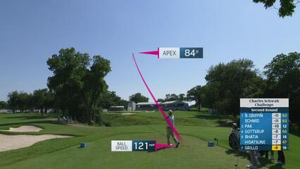 Emiliano Grillo | Round 2 | 9th hole | Shot 1 | 2025 Charles Schwab