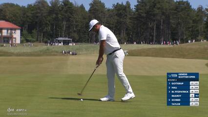 Xander Schauffele | Round 2 | 8th hole | Shot 4 | 2025 Genesis Scottish Open