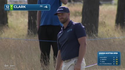 Wyndham Clark | Round 2 | 12th hole | Shot 3 | 2026 Genesis Scottish Open
