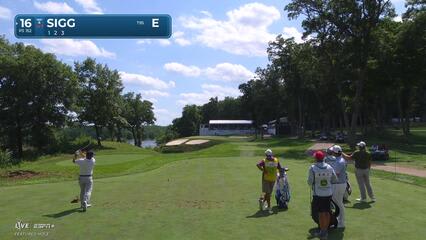 Greyson Sigg | Round 1 | 16th hole | Shot 1 | 2025 John Deere