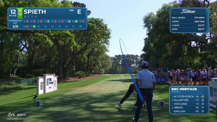 Jordan Spieth | Round 2 | 12th hole | Shot 1 | 2026 RBC Heritage