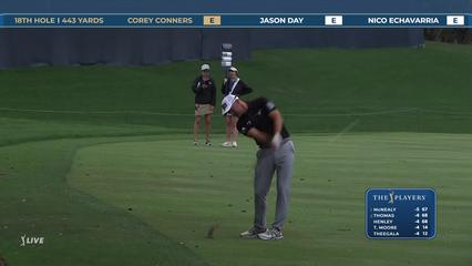 Corey Conners | Round 1 | 18th hole | Shot 2 | 2026 THE PLAYERS