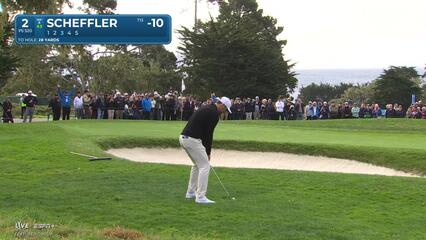 Scottie Scheffler | Round 4 | 2nd hole | Shot 3 | 2025 AT&T Pebble Beach