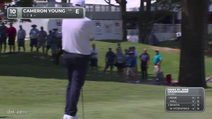 Cameron Young | Round 1 | 10th hole | Shot 3 | 2025 FedEx St. Jude