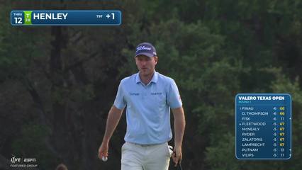 Russell Henley | Round 1 | 12th hole | Shot 4 | 2026 Valero
