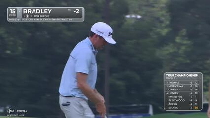 Keegan Bradley | Round 1 | 15th hole | Shot 3 | 2025 TOUR Championship