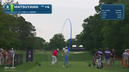 Hideki Matsuyama | Round 3 | 8th hole | Shot 1 | 2026 Truist Championship