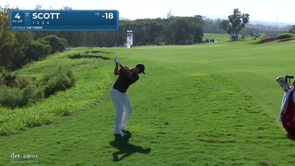 Adam Scott | Round 4 | 4th hole | Shot 2 | 2025 The Sentry
