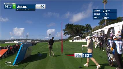 Ludvig Åberg | 2024 AT&T Pebble Beach | Round 2 | 14th hole | Shot 1