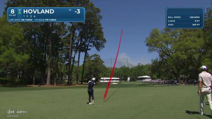 Viktor Hovland | Round 1 | 8th hole | Shot 2 | 2025 RBC Heritage