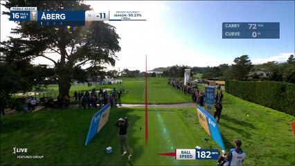 Ludvig Åberg | 2024 AT&T Pebble Beach | Round 2 | 16th hole | Shot 1