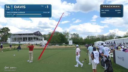 Cam Davis | Round 1 | 14th hole | Shot 1 | 2025 Truist Championship