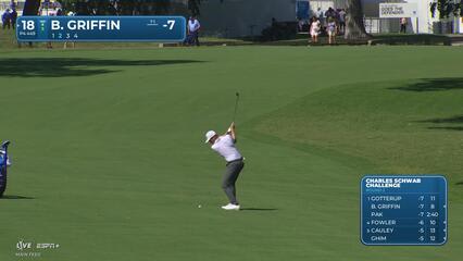 Ben Griffin | Round 2 | 18th hole | Shot 2 | 2025 Charles Schwab