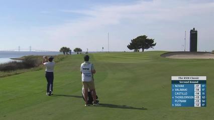 Davis Thompson | Round 2 | 13th hole | Shot 2 | 2025 The RSM Classic