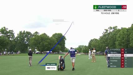 Tommy Fleetwood | Round 3 | 9th hole | Shot 2 | 2026 Truist Championship