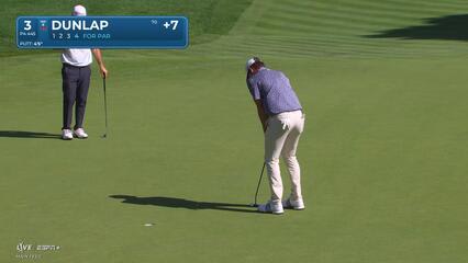 Nick Dunlap | Round 2 | 3rd hole | Shot 4 | 2025 Travelers