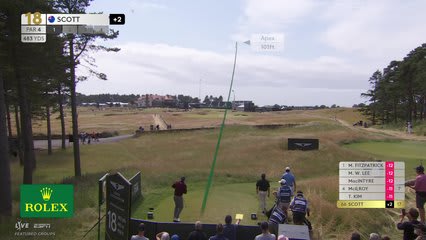 Adam Scott | Round 4 | 18th hole | Shot 1 | 2026 Genesis Scottish Open