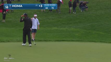 Max Homa | Round 2 | 18th hole | Shot 6 | 2025 the Memorial