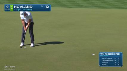 Viktor Hovland | Round 4 | 9th hole | Shot 3 | 2026 WM Phoenix Open