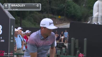 Keegan Bradley | Round 2 | 8th hole | Shot 1 | 2025 TOUR Championship