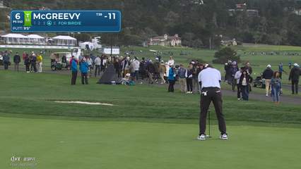 Max McGreevy | Round 4 | 6th hole | Shot 4 | 2026 AT&T Pebble Beach