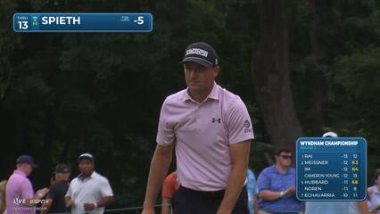 Jordan Spieth | Round 2 | 13th hole | Shot 4 | 2025 Wyndham