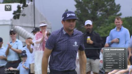 Keegan Bradley | Round 3 | 10th hole | Shot 4 | 2025 TOUR Championship