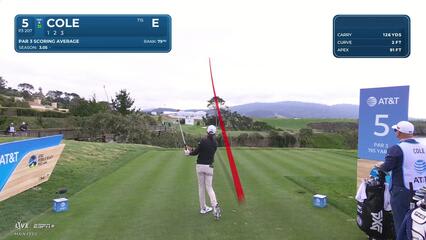 Eric Cole | Round 1 | 5th hole | Shot 1 | 2025 AT&T Pebble Beach