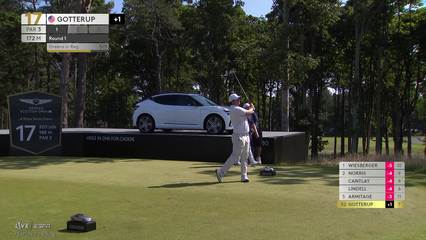 Chris Gotterup | Round 1 | 17th hole | Shot 1 | 2026 Genesis Scottish Open