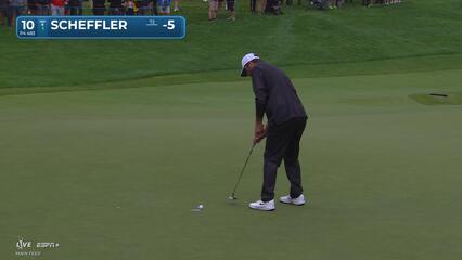 Scottie Scheffler | Round 2 | 10th hole | Shot 6 | 2025 the Memorial