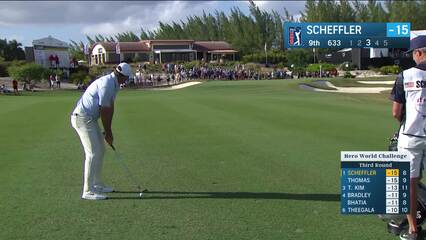 Scottie Scheffler | Round 3 | 9th hole | Shot 5 | 2024 Hero World Challenge