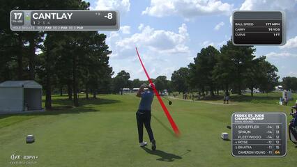 Patrick Cantlay | Round 4 | 17th hole | Shot 1 | 2025 FedEx St. Jude