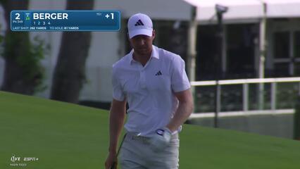 Daniel Berger | Round 2 | 2nd hole | Shot 2 | 2025 Travelers