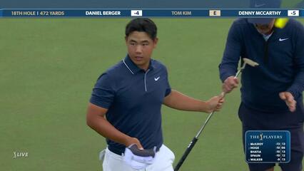 Tom Kim | Round 4 | 18th hole | Shot 4 | 2025 THE PLAYERS