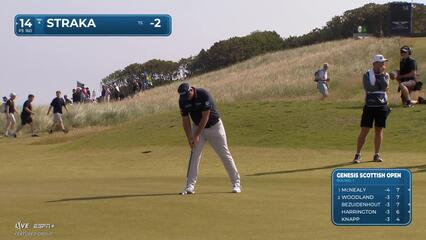 Sepp Straka | Round 1 | 14th hole | Shot 3 | 2025 Genesis Scottish Open
