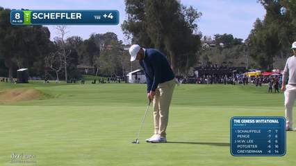 Scottie Scheffler | Round 2 | 8th hole | Shot 4 | 2026 The Genesis