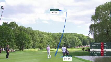 Russell Henley | Round 4 | 13th hole | Shot 2 | 2025 Travelers