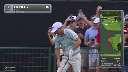 Russell Henley | Round 2 | 8th hole | Shot 1 | 2025 TOUR Championship