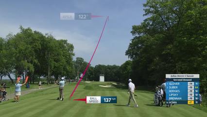 Max Homa | Round 2 | 12th hole | Shot 1 | 2026 John Deere
